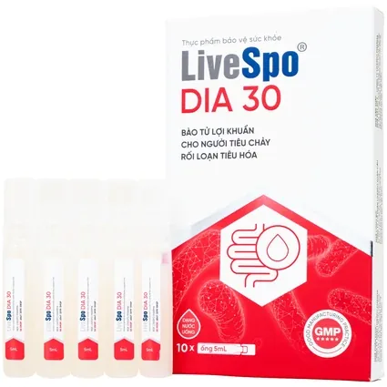 Bào tử lợi khuẩn LiveSpo DIA30 giảm tiêu chảy cấp