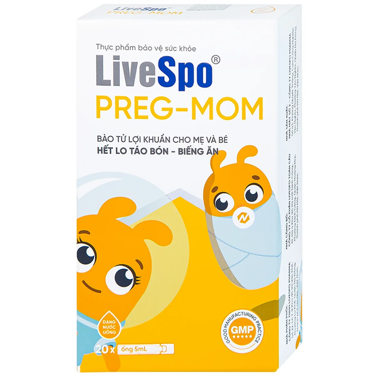 Bào tử lợi khuẩn LiveSpo Preg Mom cho mẹ và bé