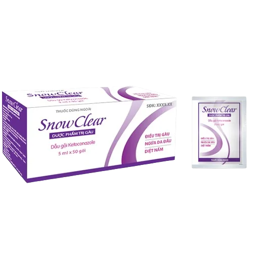 Dầu gội trị gàu Snowclear (Hộp 50 gói x 5ml)