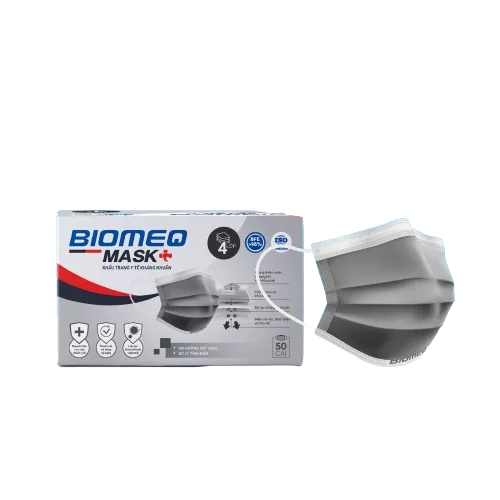 Khẩu trang y tế kháng khuẩn màu xám Biomeq Mask
