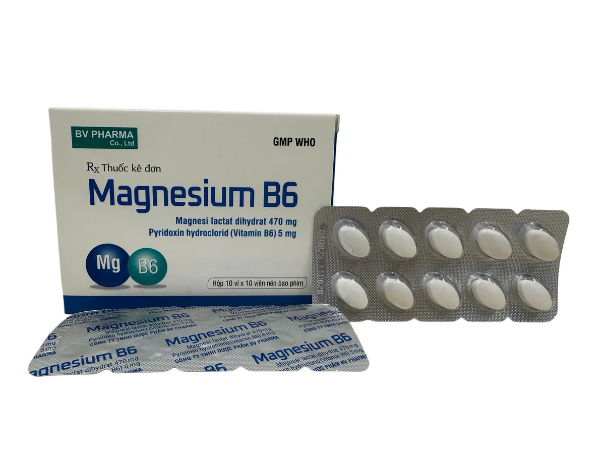 Magnesium B6 BV Pharma (Hộp 100 viên)
