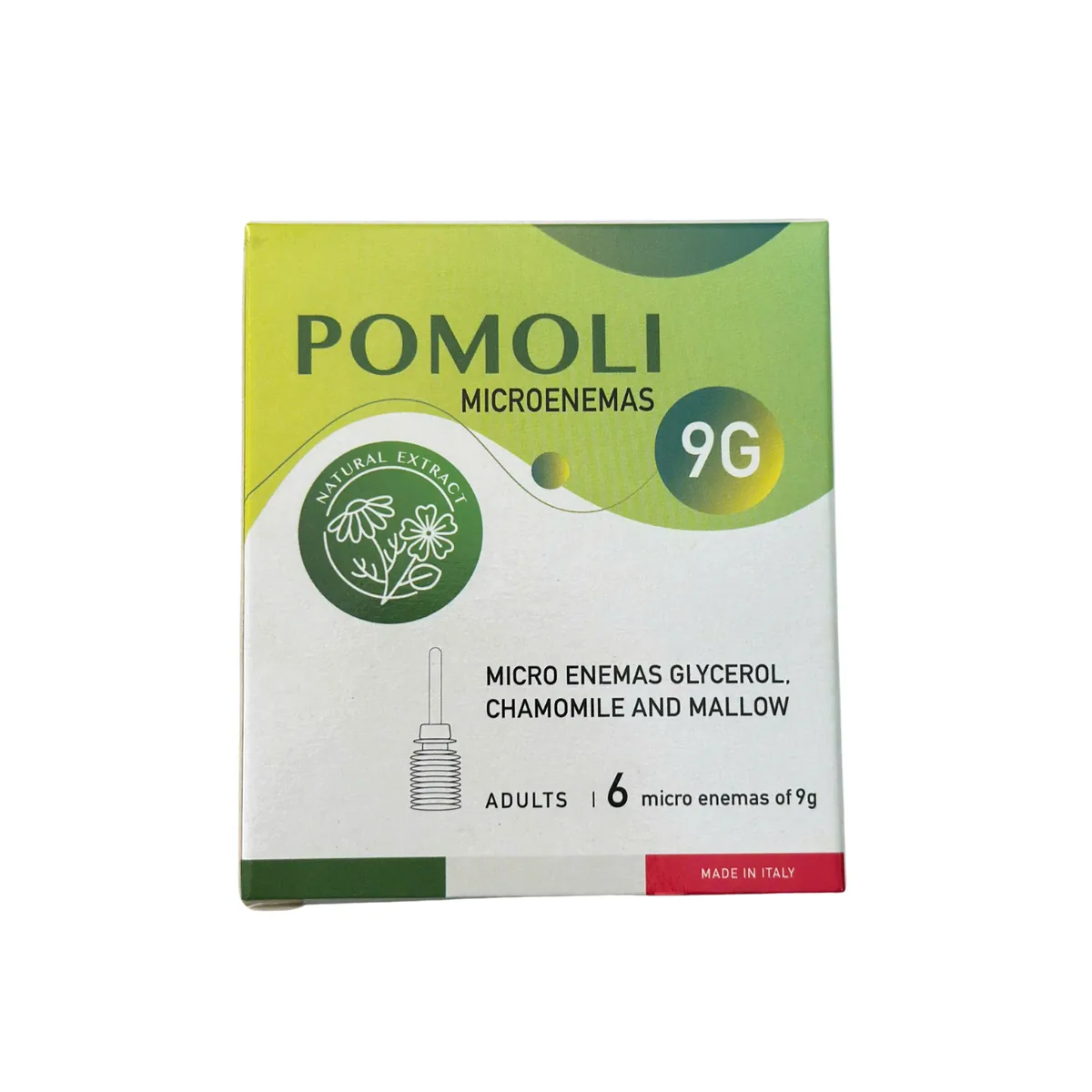 Ống bơm thụt trực tràng Pomoli 9g Adults (Hộp 6 ống)