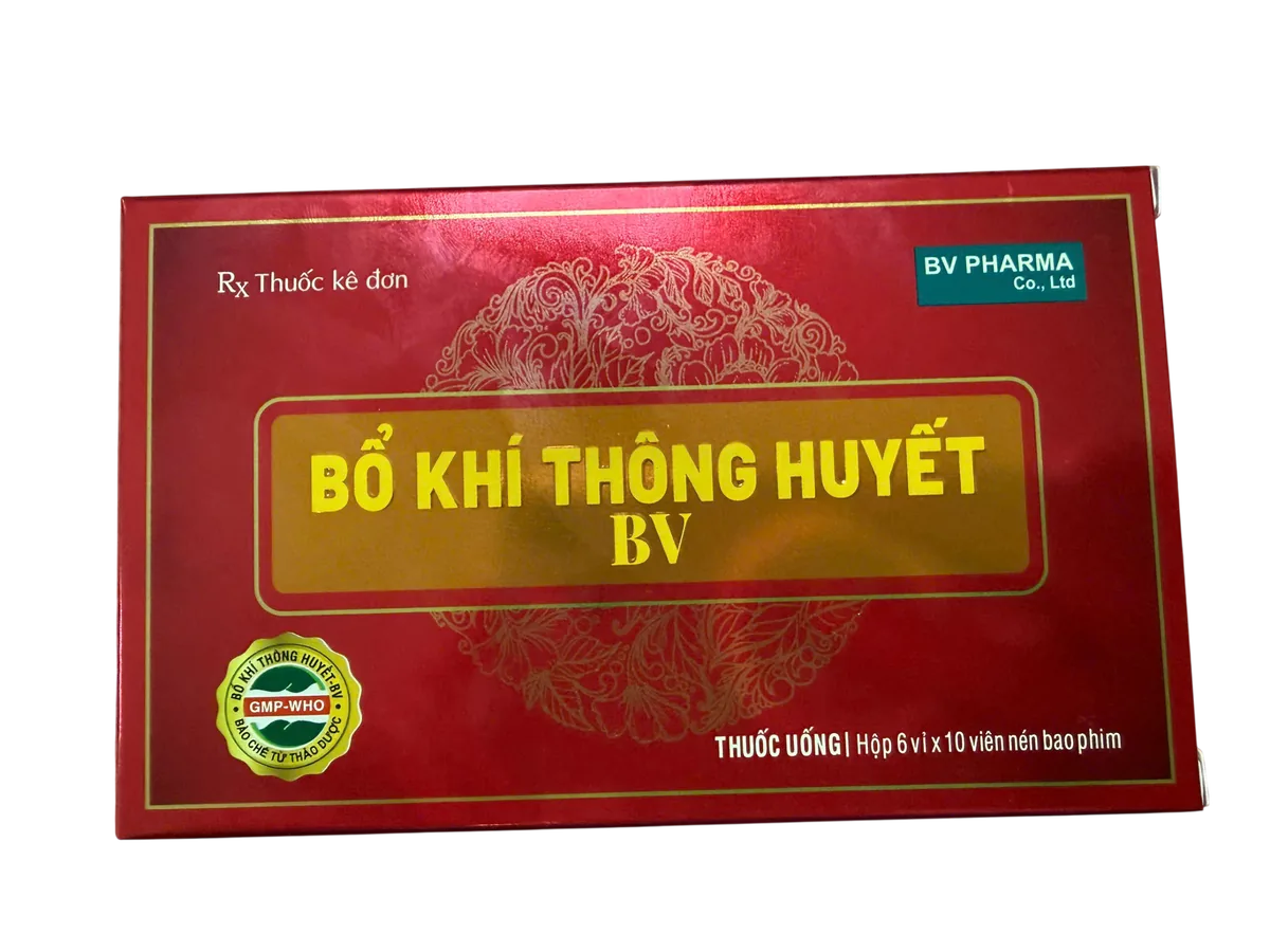 Thuốc Bổ Khí Thông Huyết BV Pharma (Hộp 60 viên)