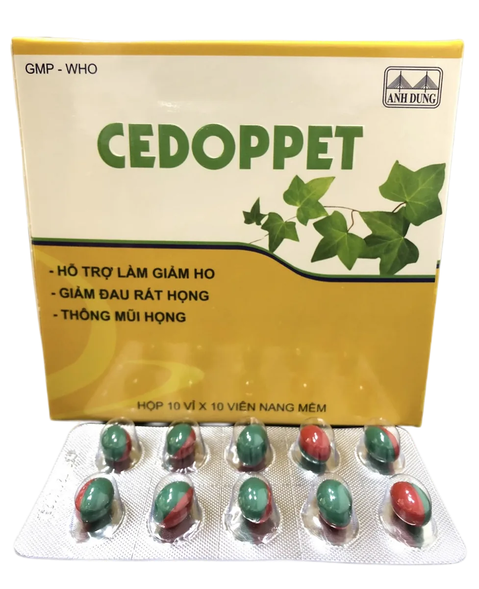 Viên ngậm / uống giảm ho Cedoppet Vinaphar
